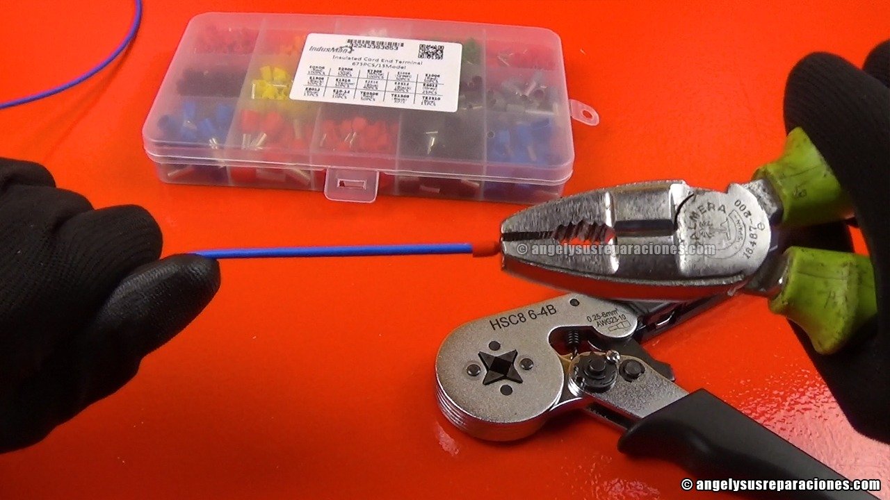 Prueba de resistencia puntera crimpada de 1mm2