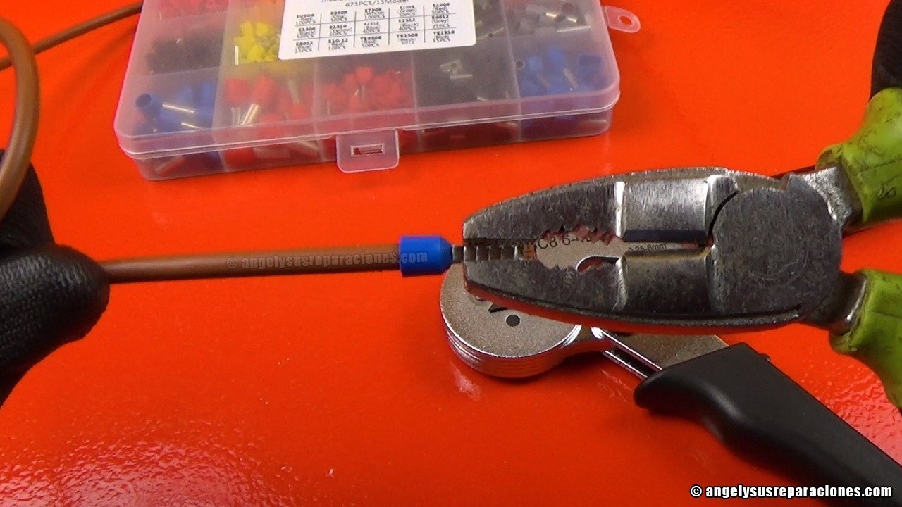 Prueba de resistencia puntera crimpada de 6mm2