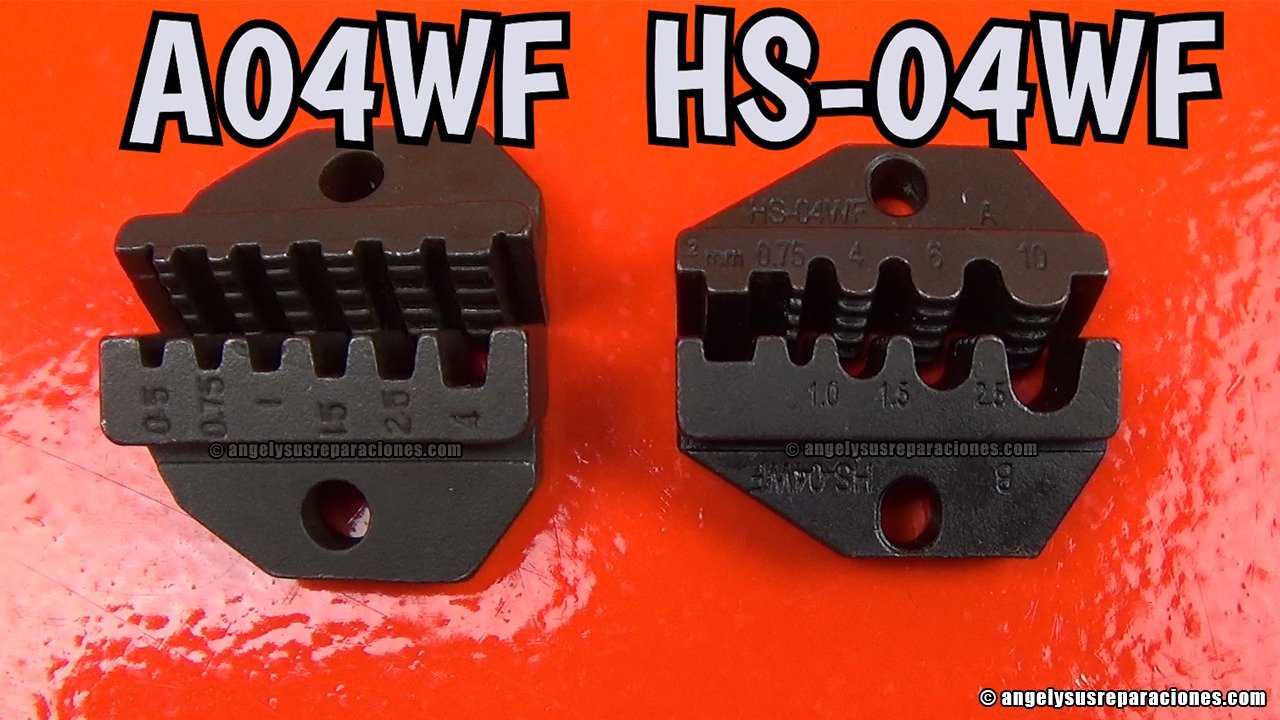 matrices no recomendables A04WF y HS-04WF