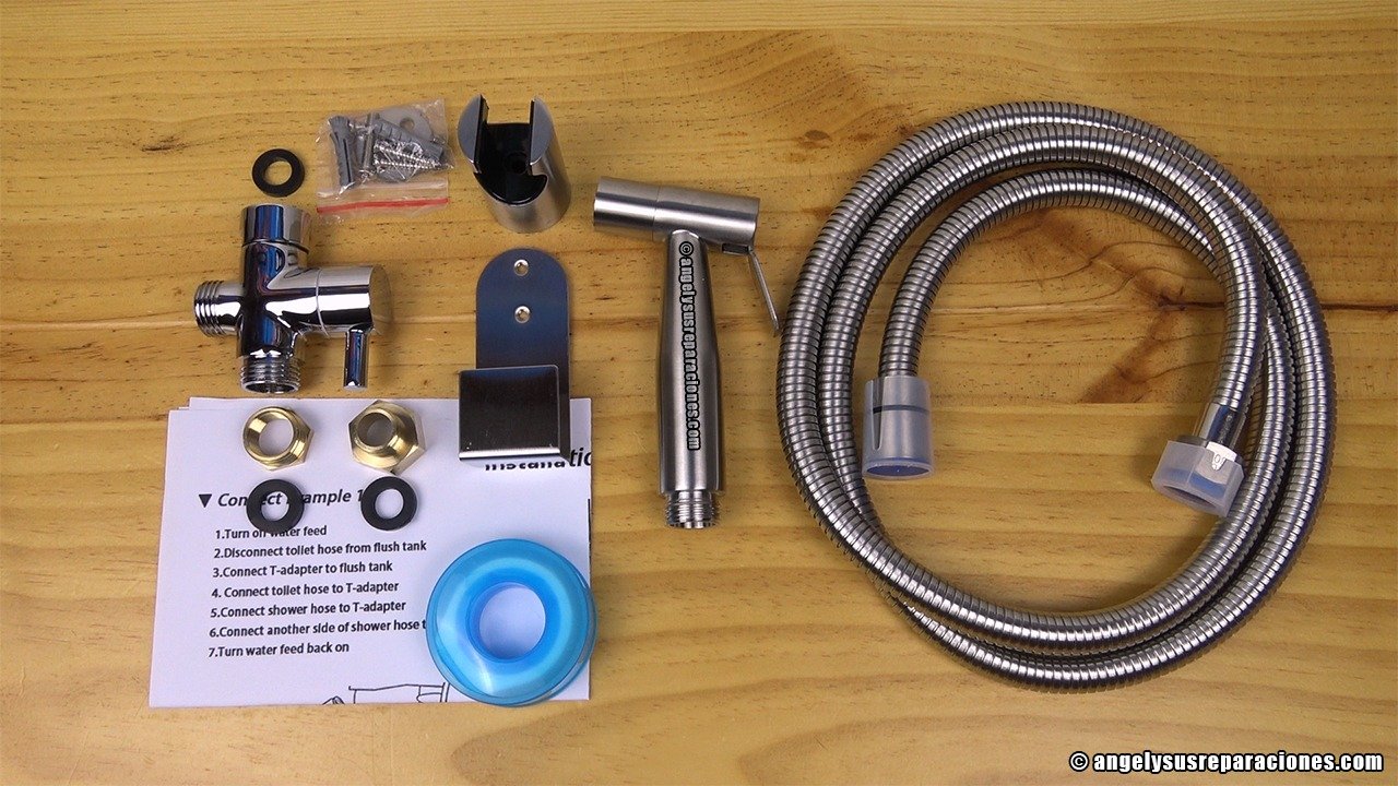 Contenido unboxing ducha bidet
